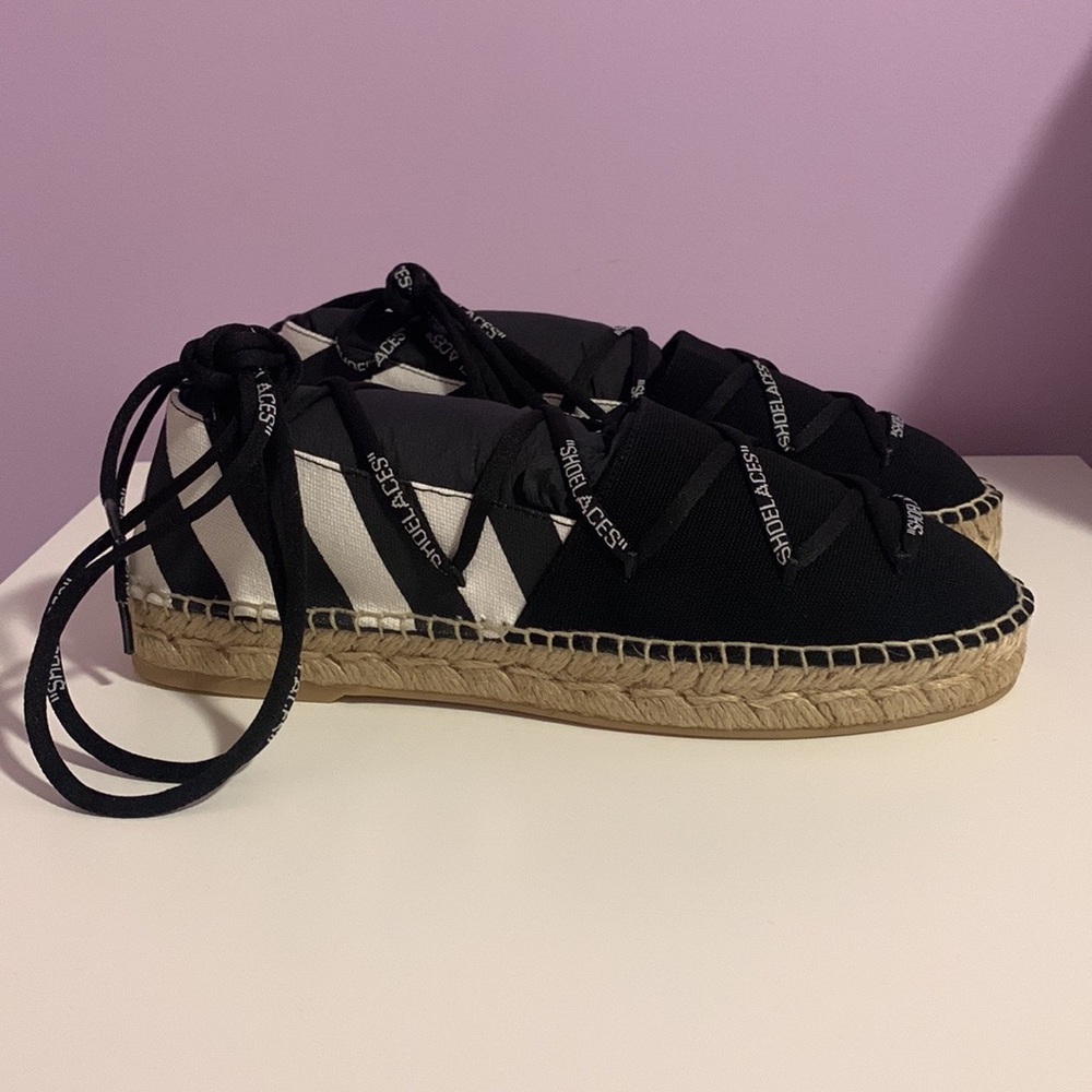Off-White Canvas Espadrilles
